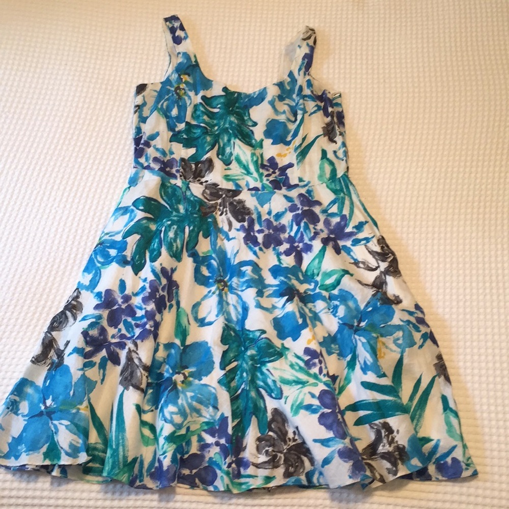 Lauren Ralph Lauren Linen Flower Dress
